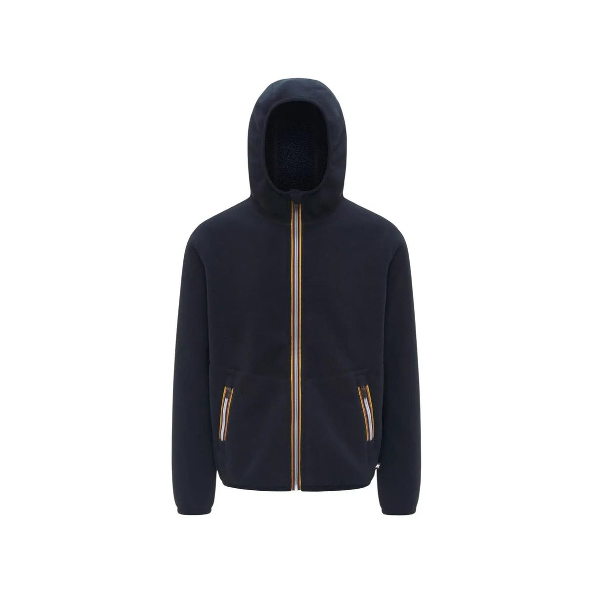 K-Way Men's Jack Sherpa Blue Hooded Jacket