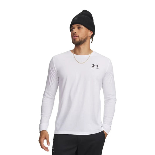 Under Armour Men's Sportstyle White Long Sleeve T-Shirt