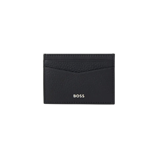 Boss Men's Crosstown Black Leather Wallet