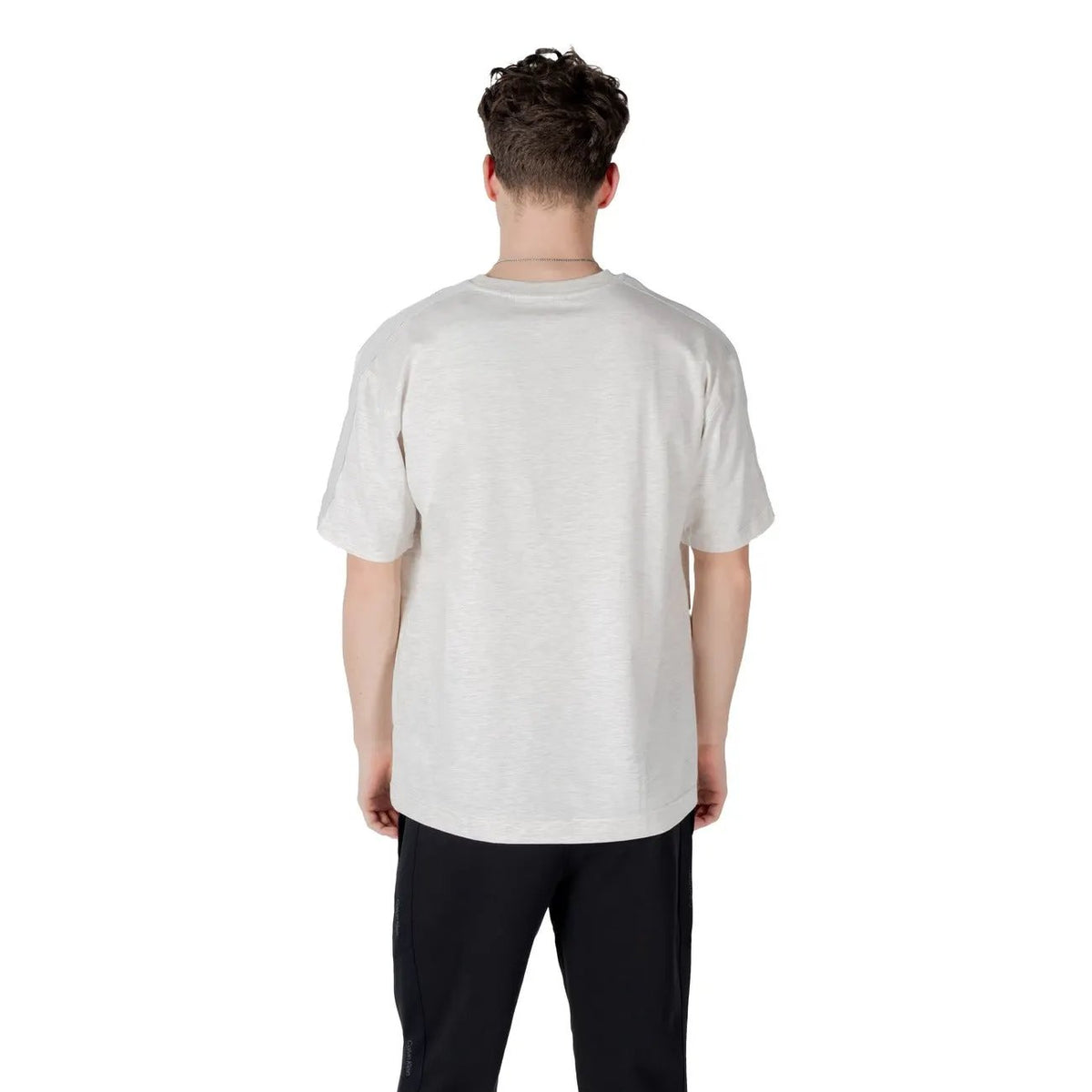Calvin Klein Sport Men's Gray Crew Neck Stretch Cotton T-Shirt