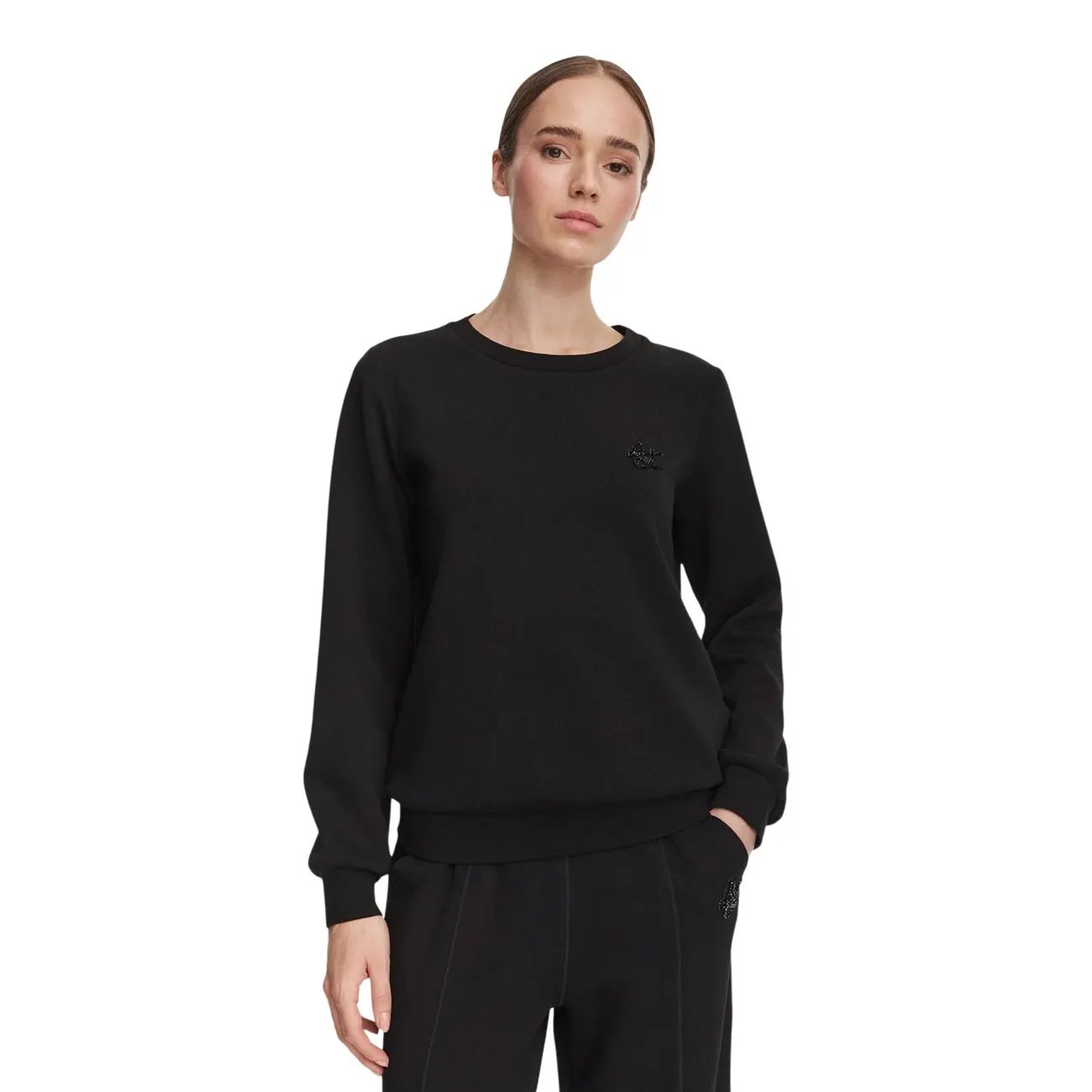 Liu Jo Women Purple Crew Neck Sweatshirt Long Sleeve Luxurious Comfort by Liu Jo