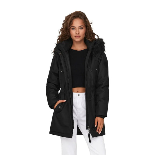 Only Women's Iris Black Hooded Winter Parka