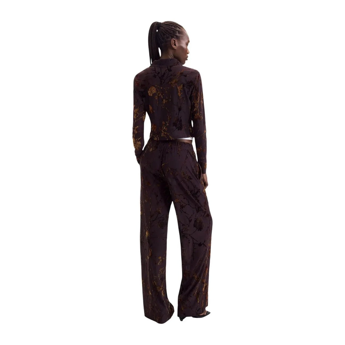 Desigual Women's Bucarest Brown Trousers