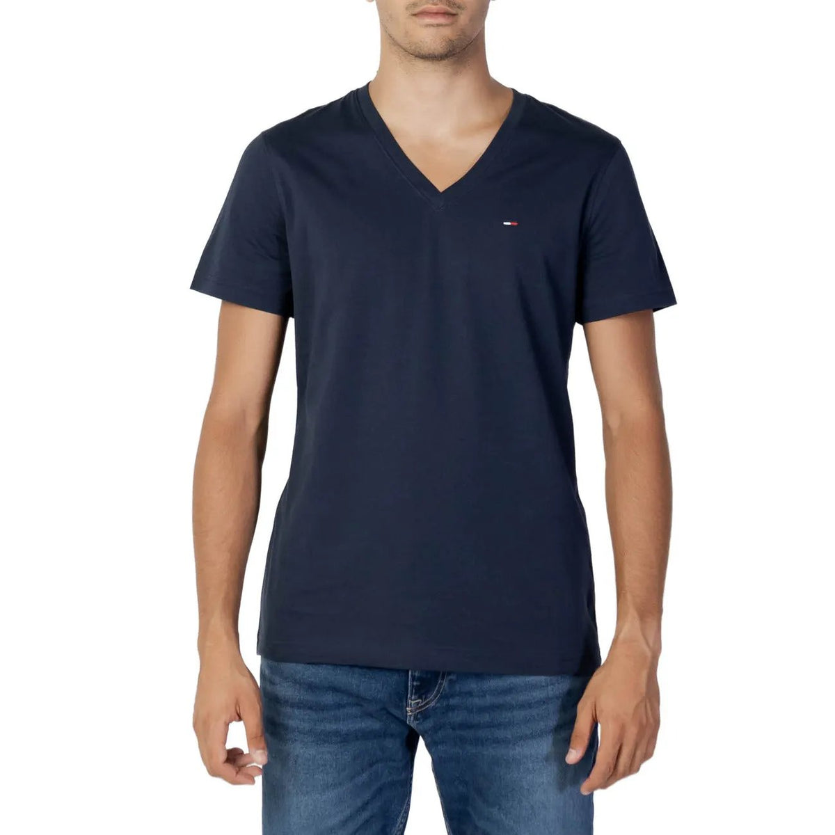 Tommy Hilfiger Jeans Men's Black Cotton T-Shirt