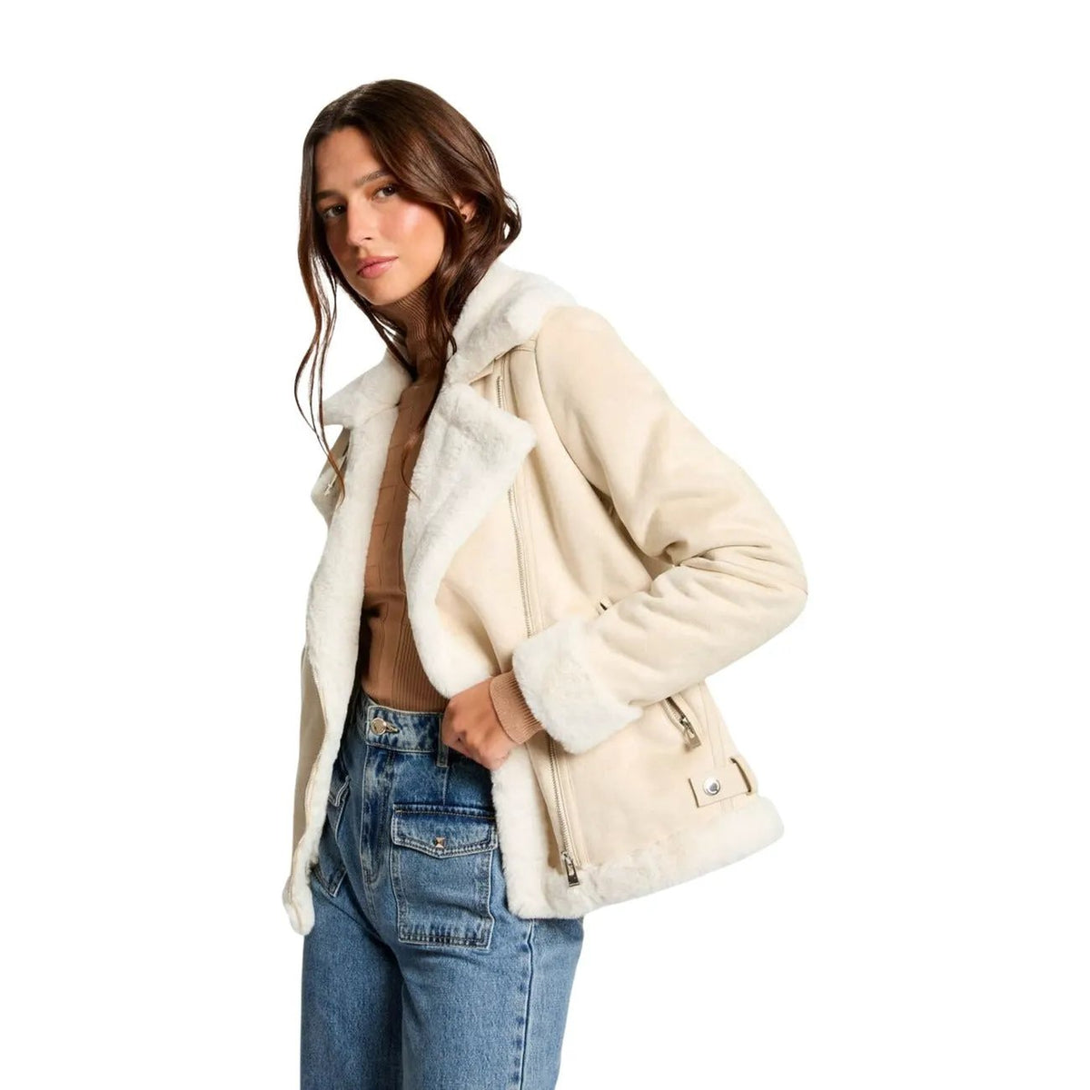 Morgan de Toi Women's Beige Coat