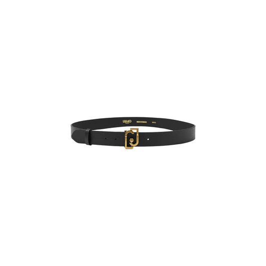 Liu Jo Women's Hips Black Faux Leather Belt