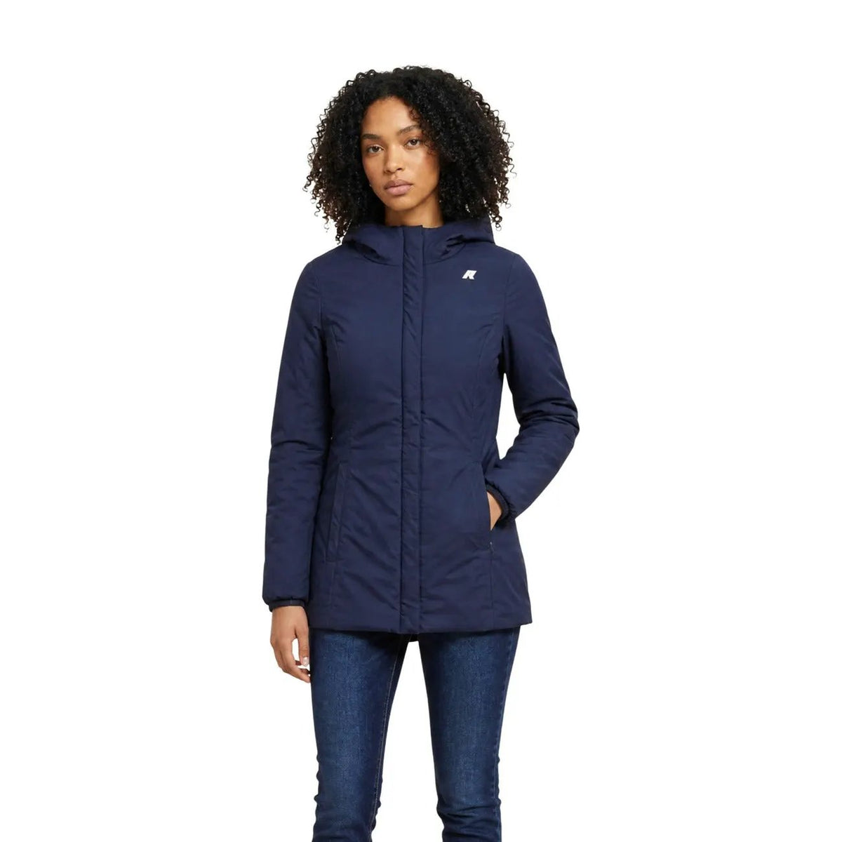 K-Way Women's Denise Black Hooded Jacket