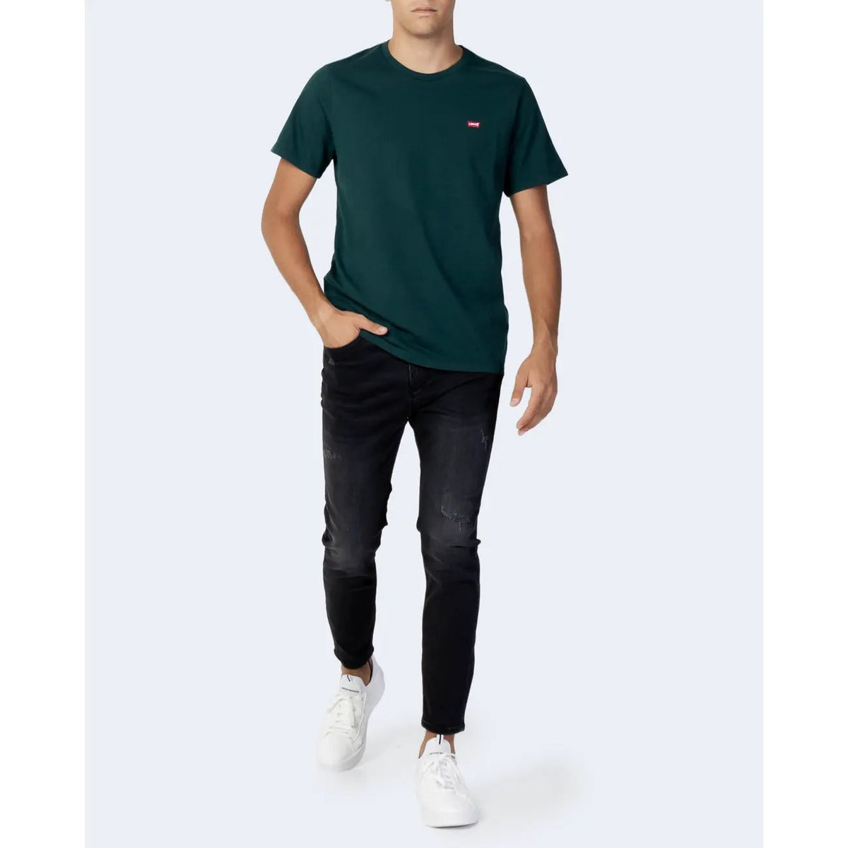 Levi's Men's Original Green Cotton T-Shirt