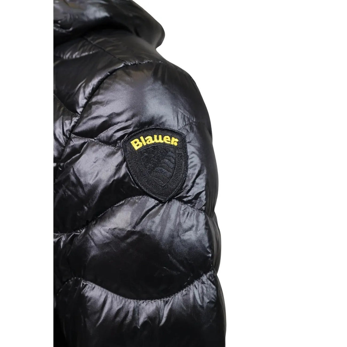 Blauer Men's Black Wave Hooded Jacket