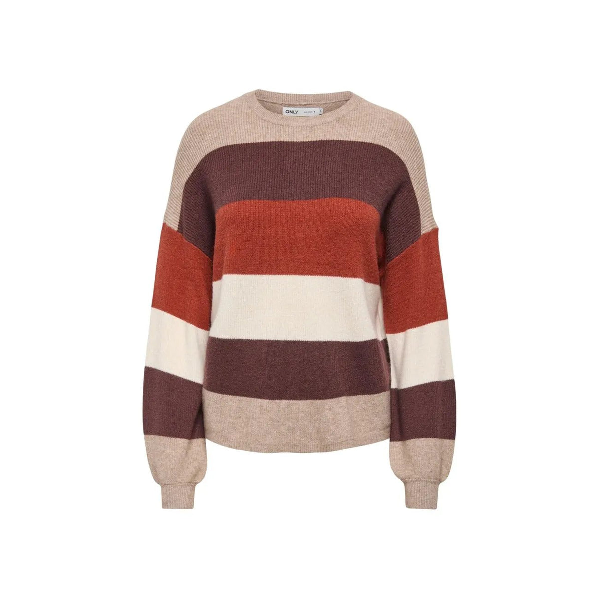 Only Women's Atia Beige Striped Sweater