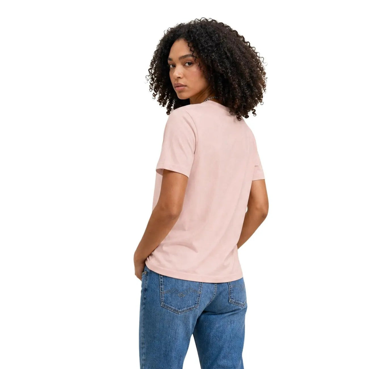 Calvin Klein Jeans Women's Pink Cotton T-Shirt for Fall and Winter