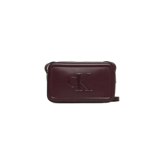 Calvin Klein Women's Burgundy Faux Leather Bag