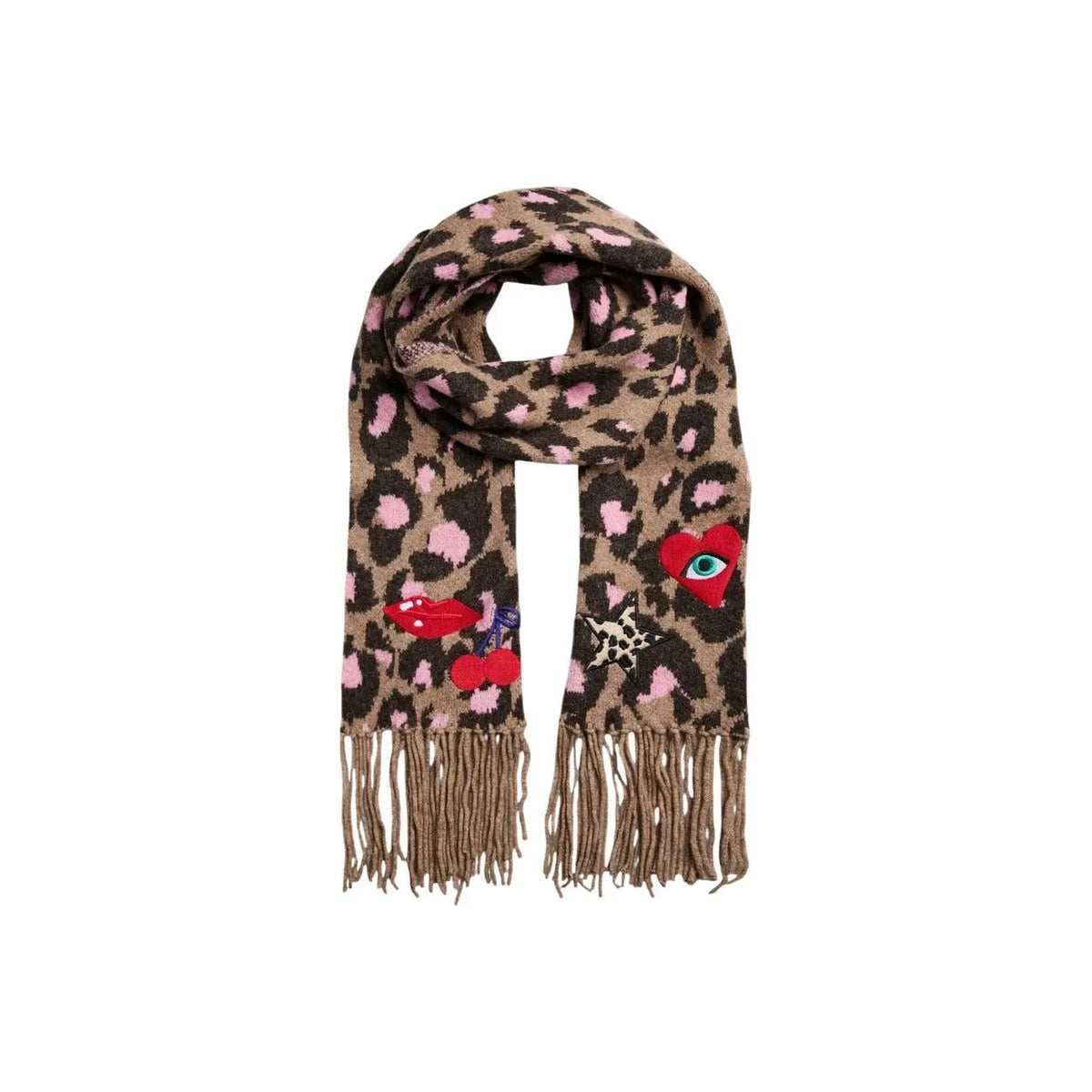Pieces Women's Angle Brown Scarf