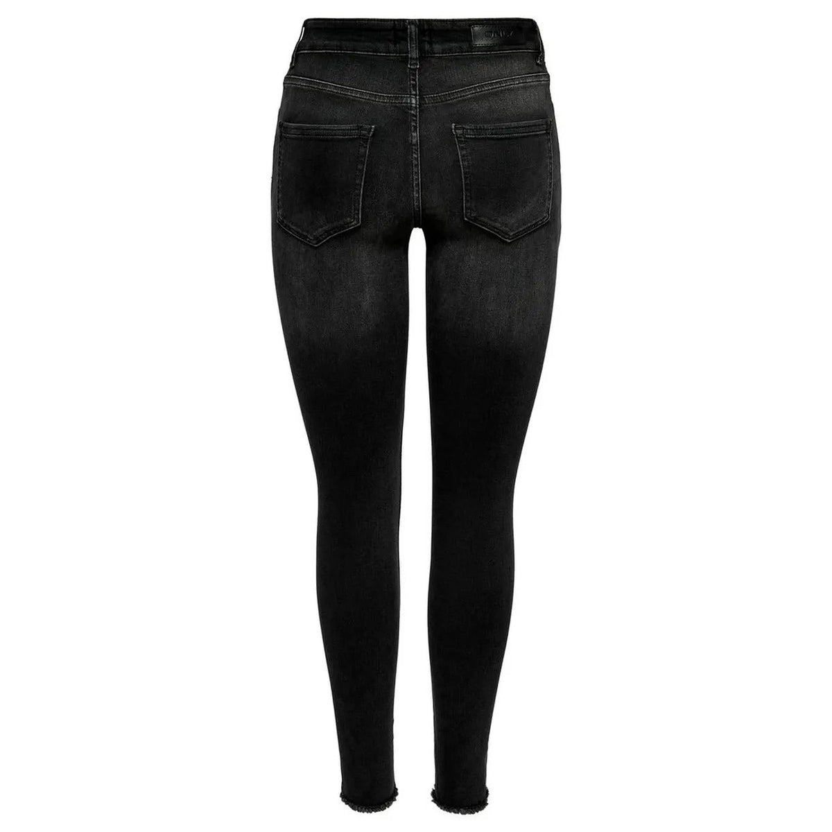 Only Women Black High Rise Denim Jeans With Premium Stretch Comfort by Only