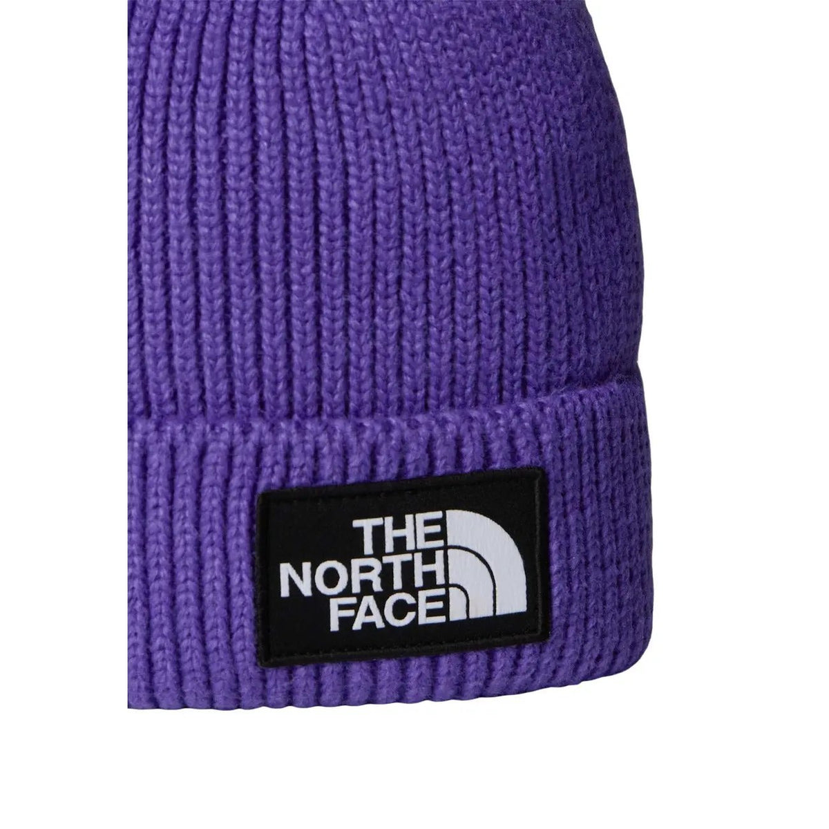 The North Face Men's Logo Box Purple Cuffed Beanie