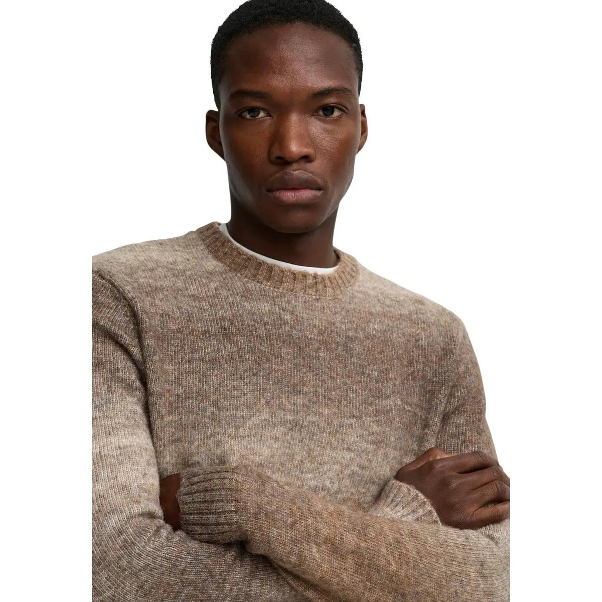 Only & Sons Men's Mack Brown Gradient Sweater