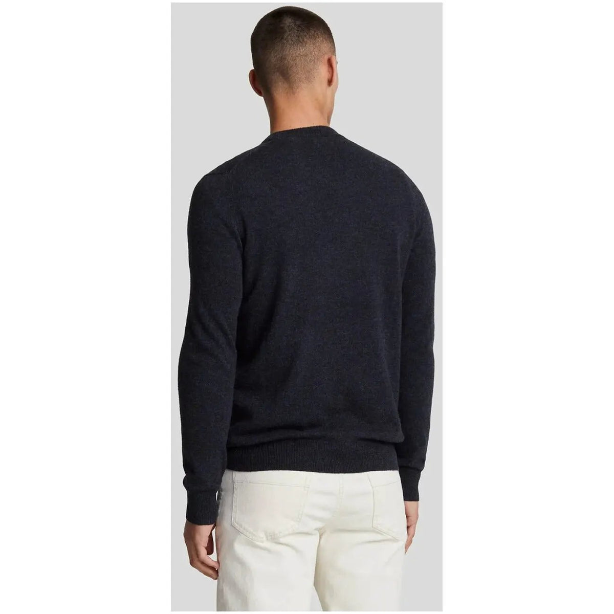 Lyle & Scott Men's Blue Wool Sweater