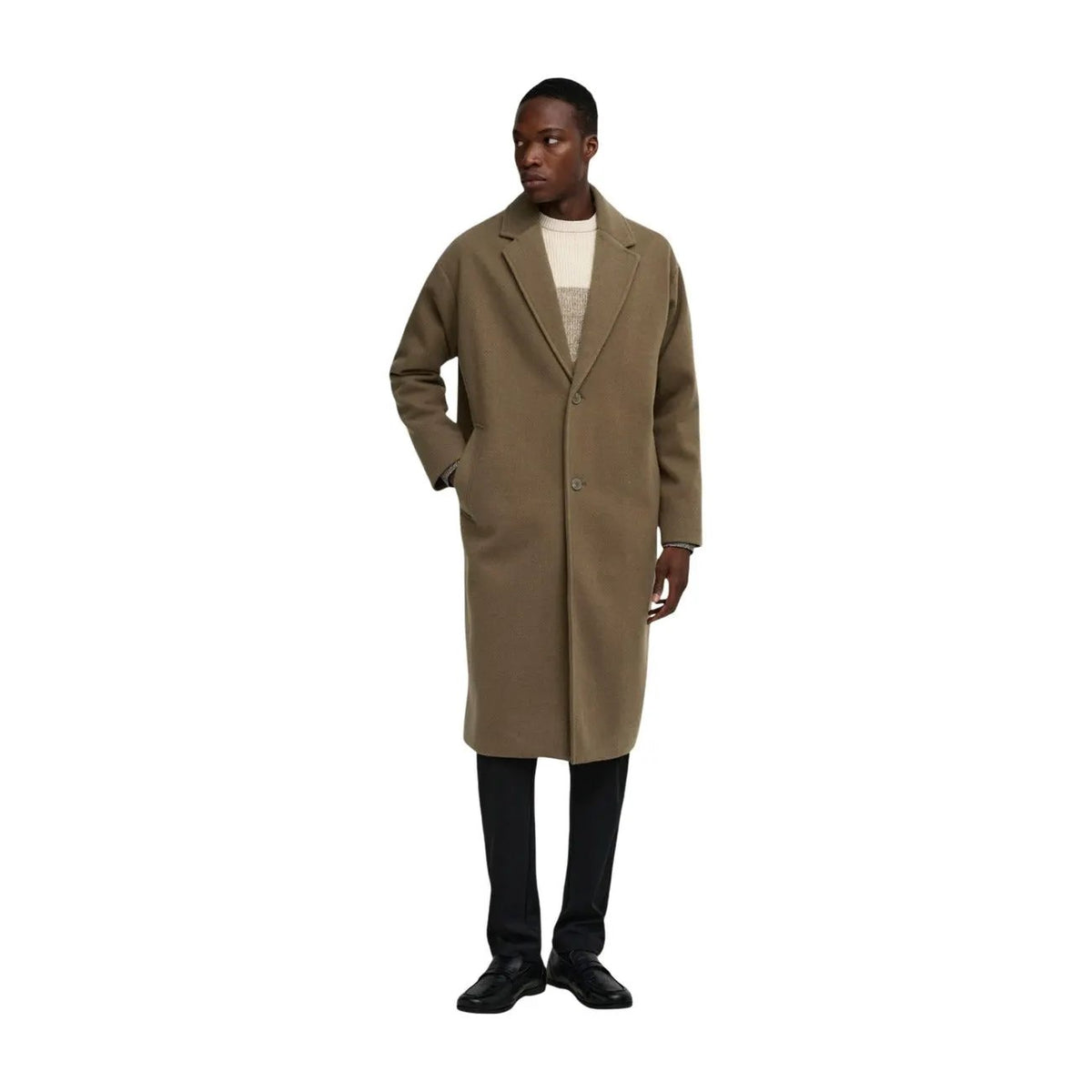 Only & Sons Men's Stanley Black Coat