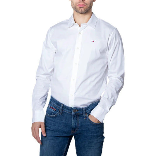 Tommy Hilfiger Men's White Cotton Shirt