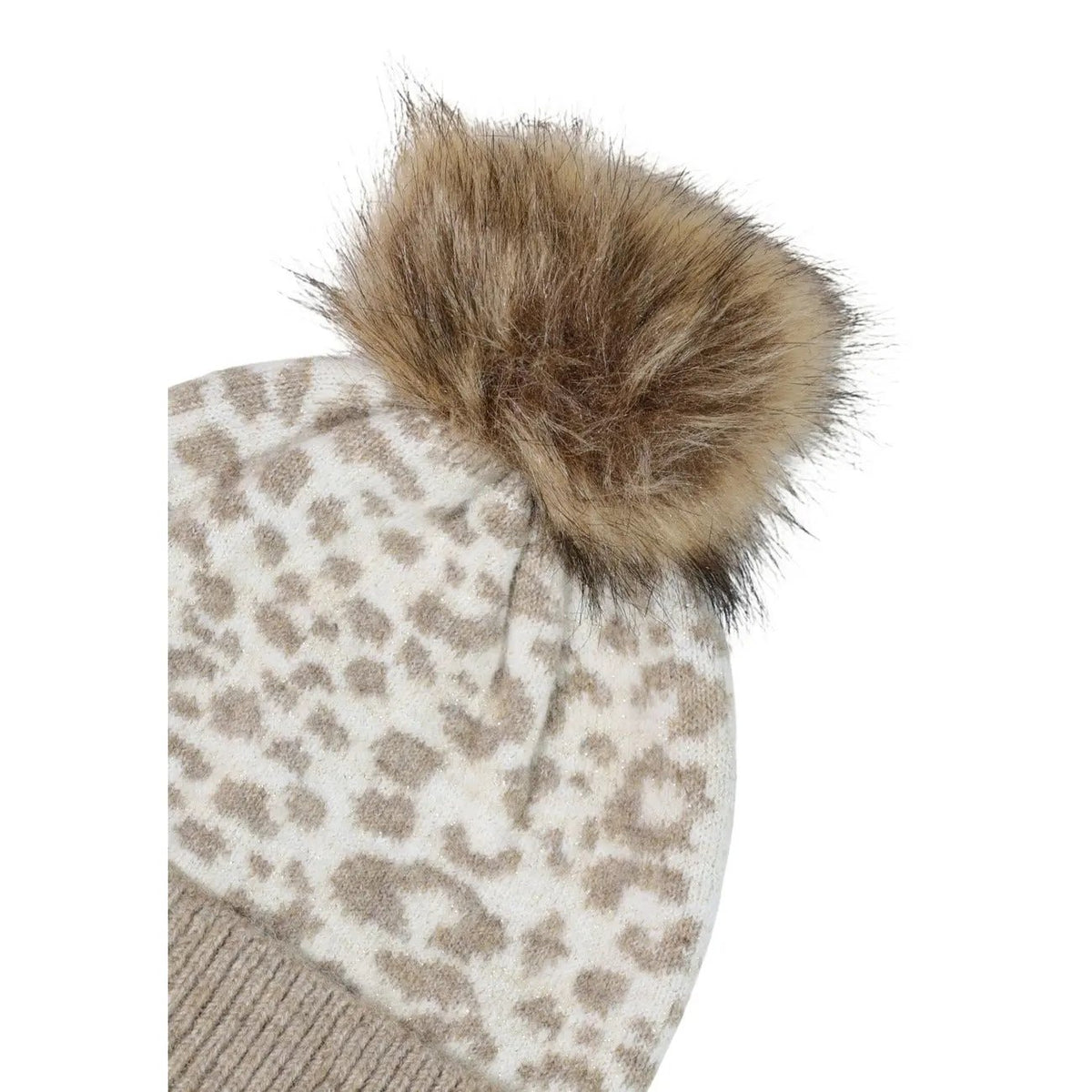 Pieces Women's Jumbo Beige Knit Hood