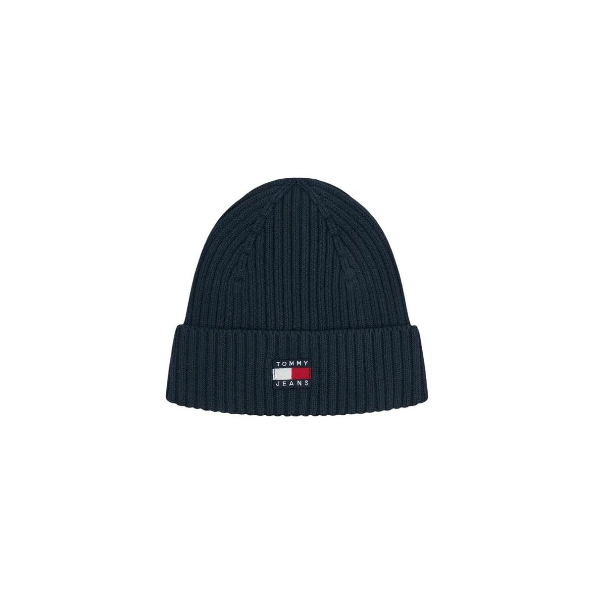 Tommy Hilfiger Men's Blue Organic Cotton Beanie for Fall and Winter