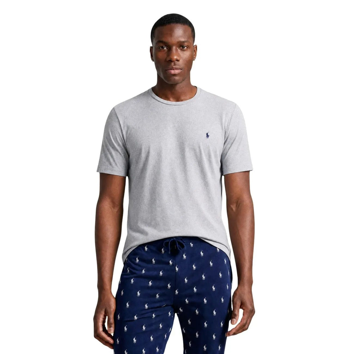 Ralph Lauren Men's Grey Cotton Short Sleeve Sleep Top