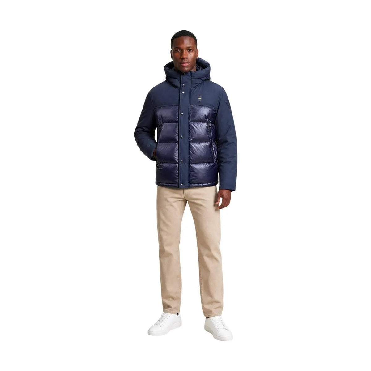 Blauer Men's Brook Blue Hooded Jacket