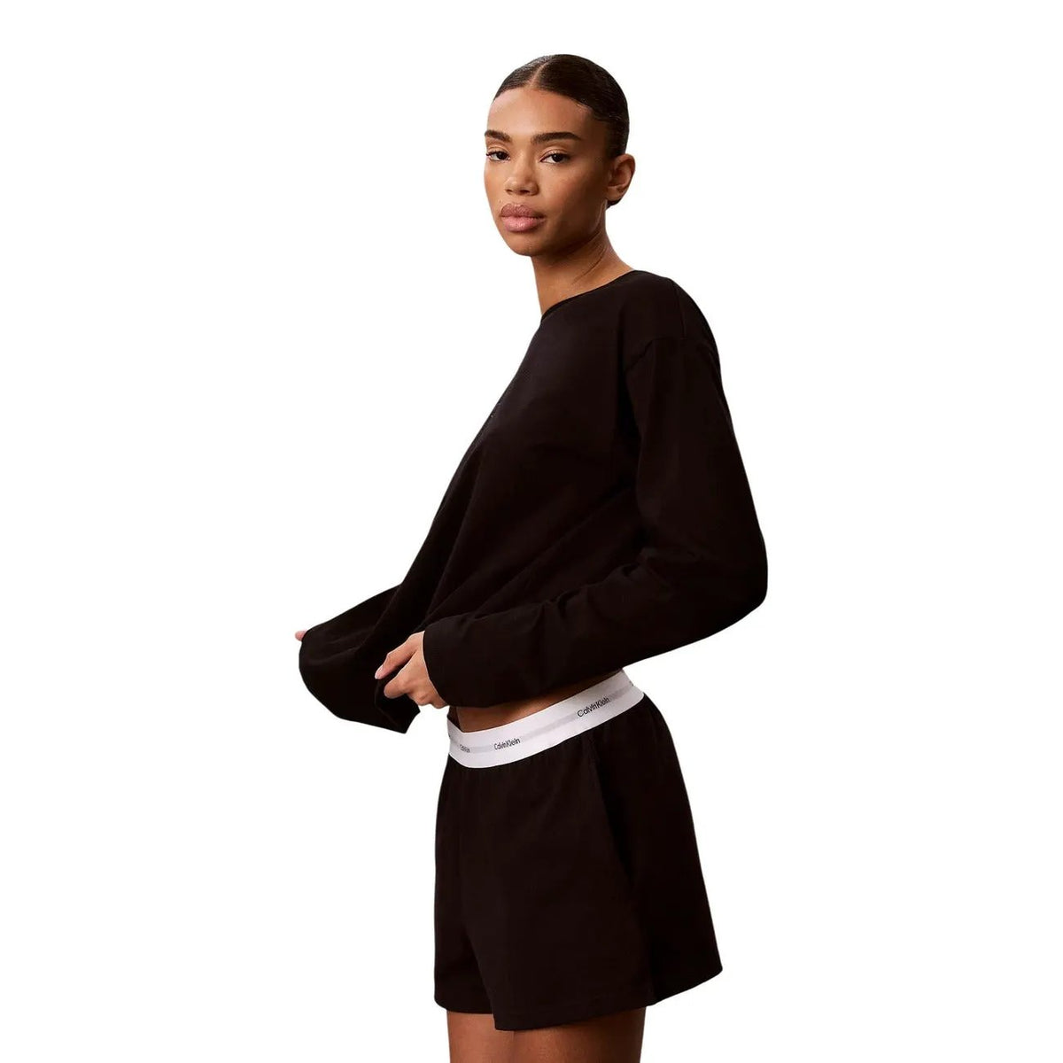Calvin Klein Underwear Women's Black Cotton Jersey Shorts