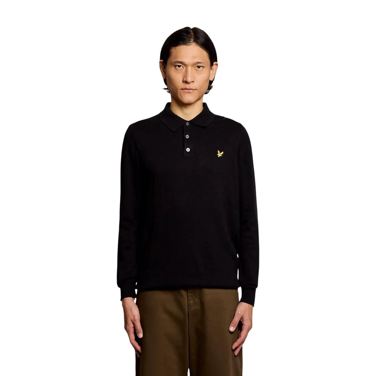 Lyle & Scott Men's Blue Cotton Merino Sweater