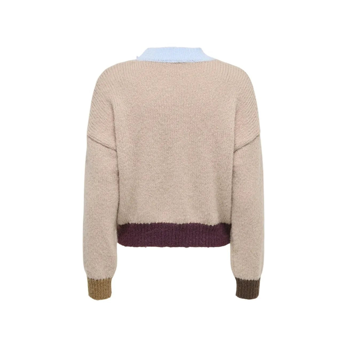 Only Women's Olina Beige High Neck Sweater
