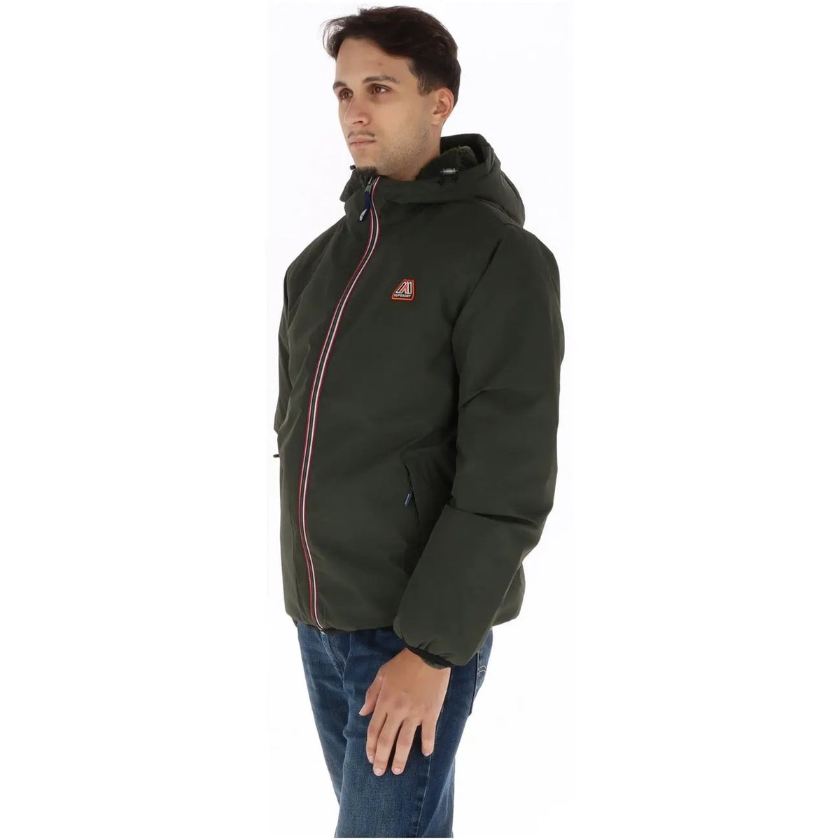 Superdry Men's Green Hooded Jacket