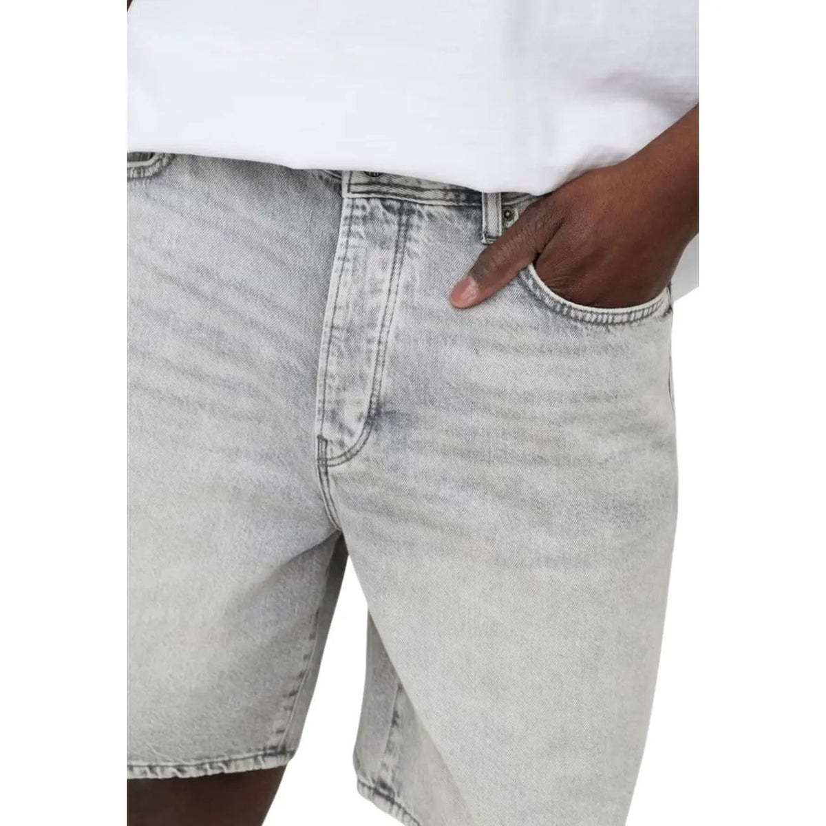 Only & Sons Men's Fade Grey Denim Shorts