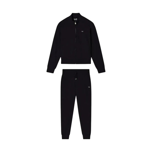 EA7 Women's Black Cotton Jumpsuit