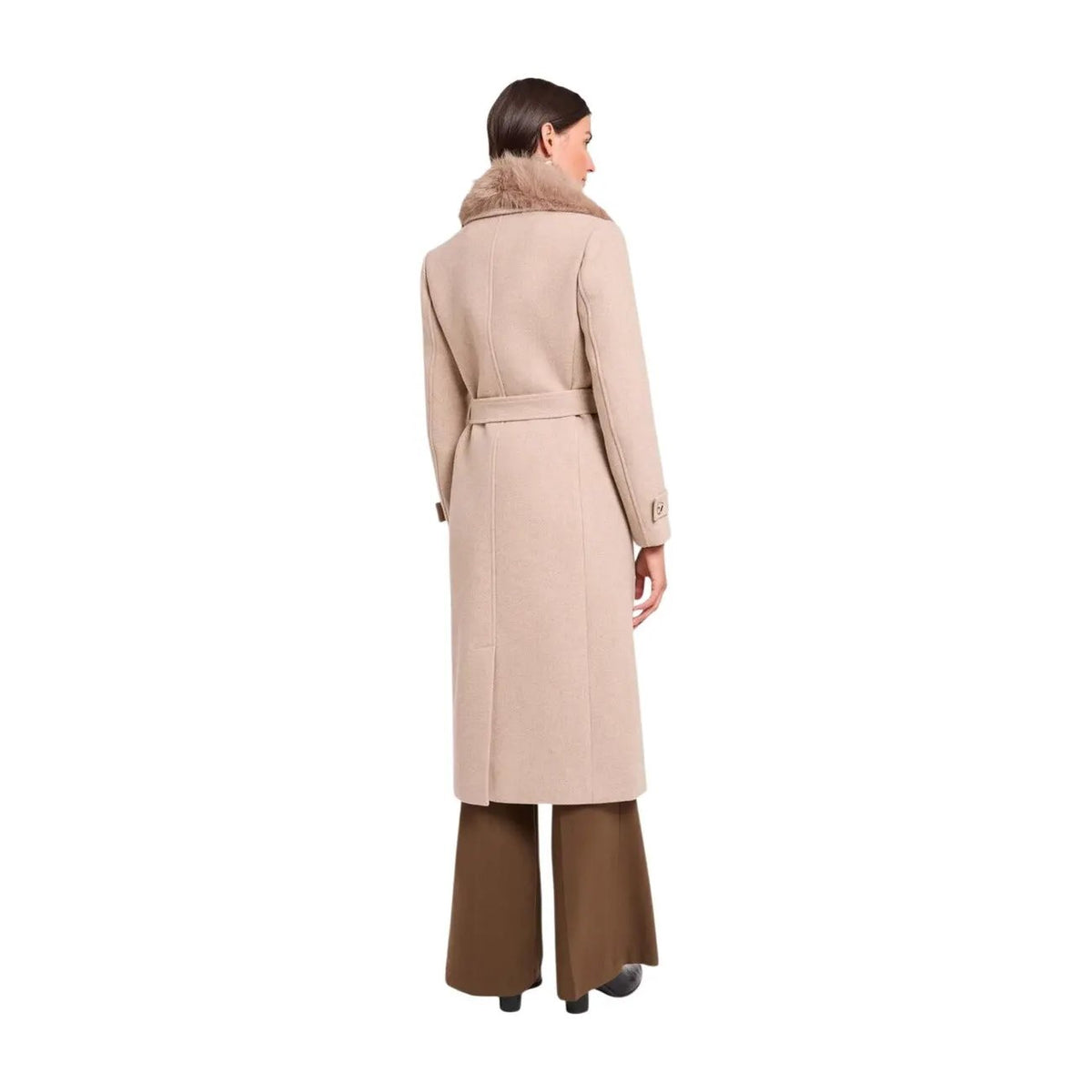 Morgan de Toi Women's Beige Wool Blend Coat