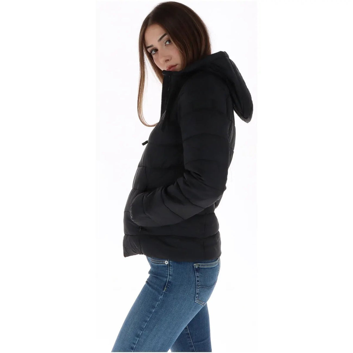 Pepe Jeans Women's Black Hooded Jacket PL4024500