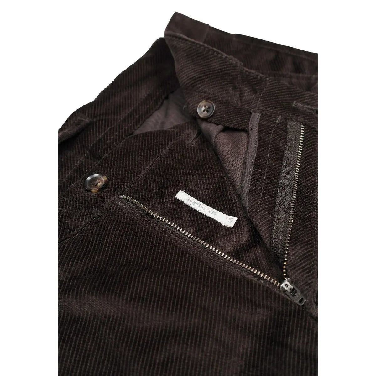 Borghese Men's Caligola Brown Corduroy Trousers