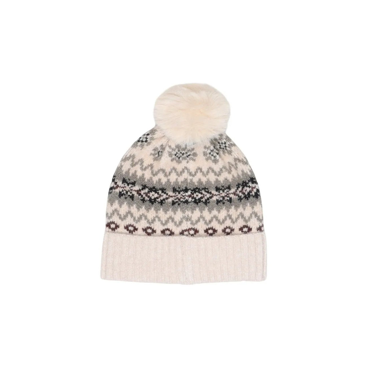 Pieces Women's Annie Beige Knit Hood