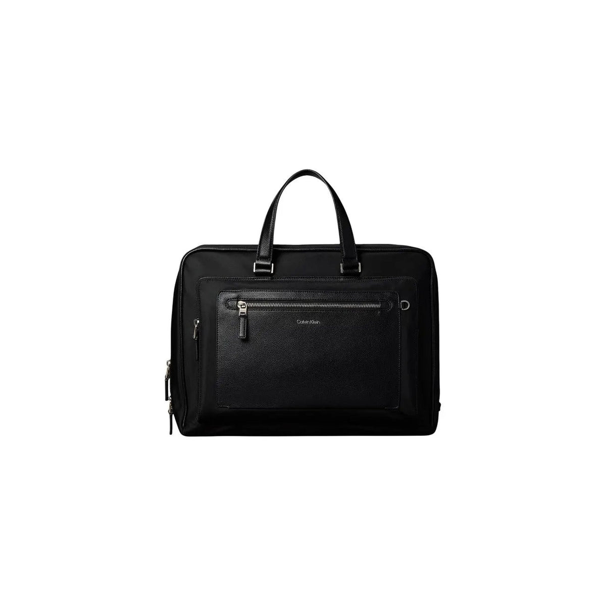Calvin Klein Men's Raised Logo Black Slim Commuter Bag