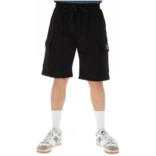 Icon Men's Black Printed Shorts IUB029