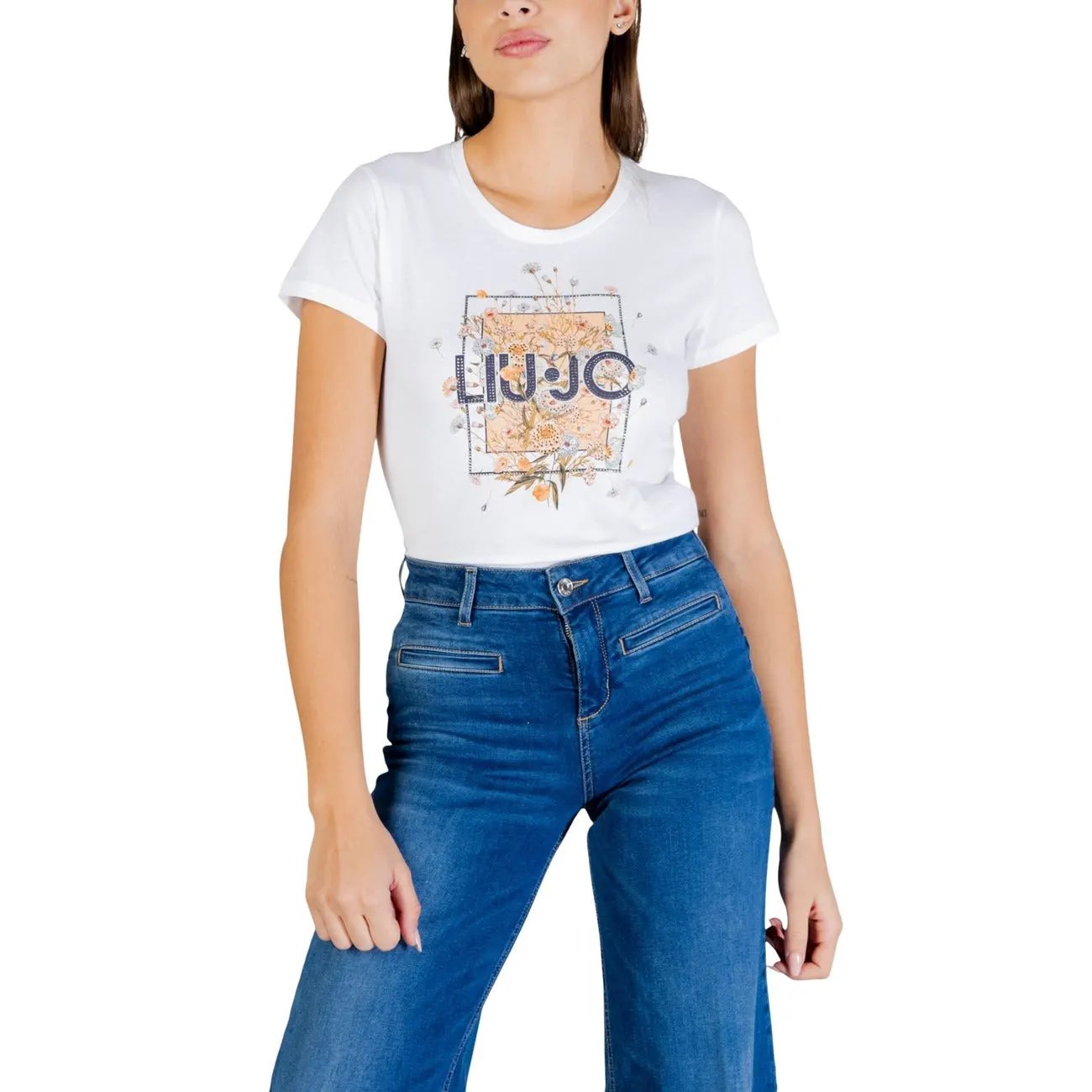 Liu Jo Women Essential 100 Cotton T Shirt For Effortless Summer Style by Liu Jo