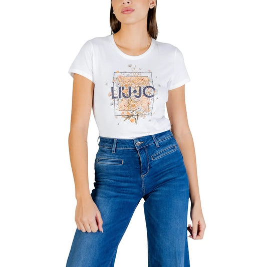Liu Jo Women Essential 100 Cotton T Shirt For Effortless Summer Style by Liu Jo