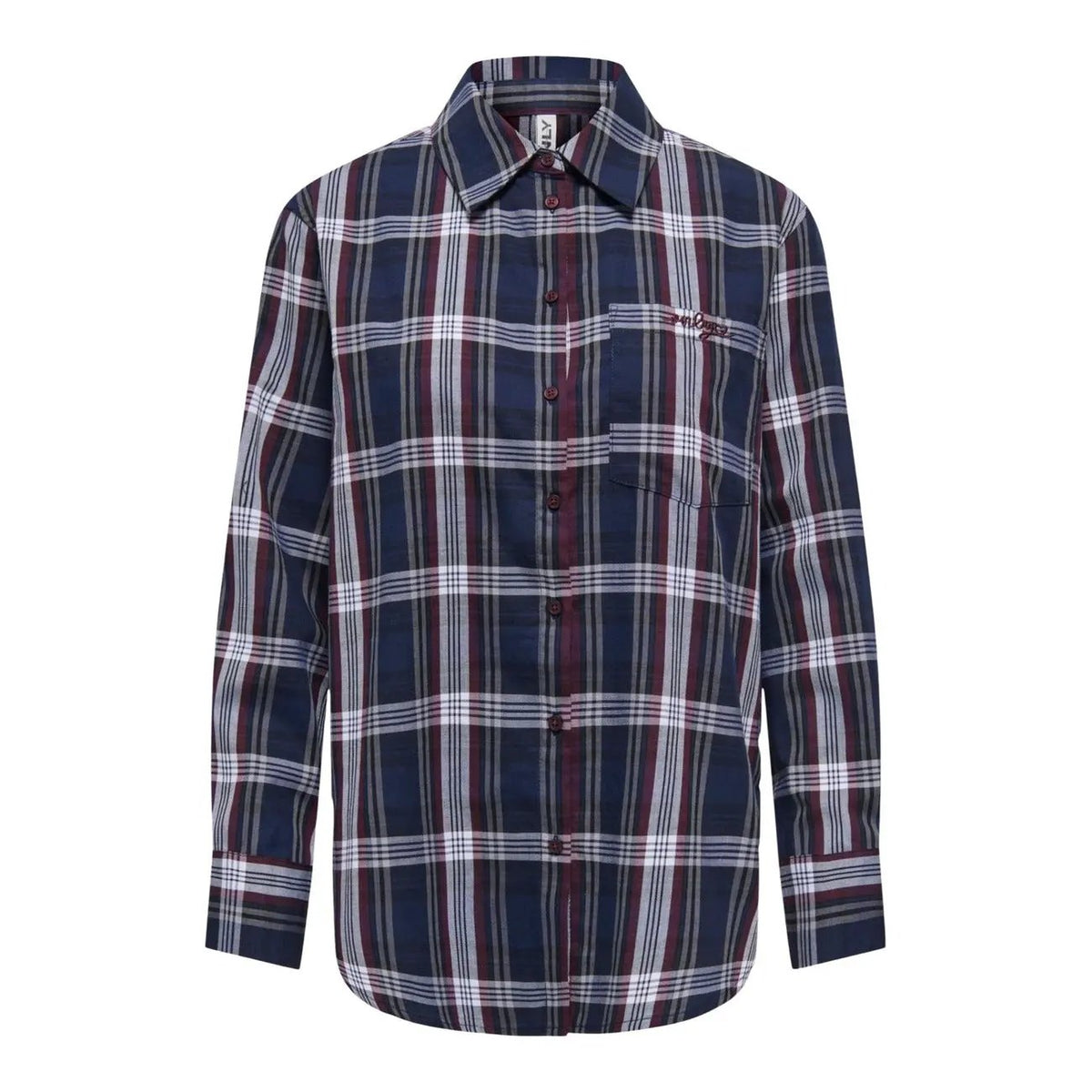 Only Women's Surani Blue Check Cotton Shirt