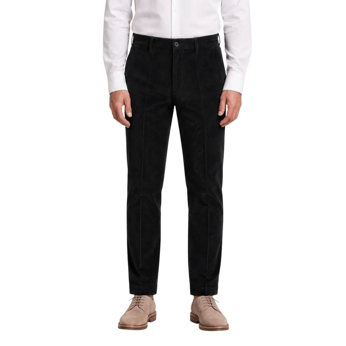 Borghese Men's Aurelio Blue Corduroy Trousers