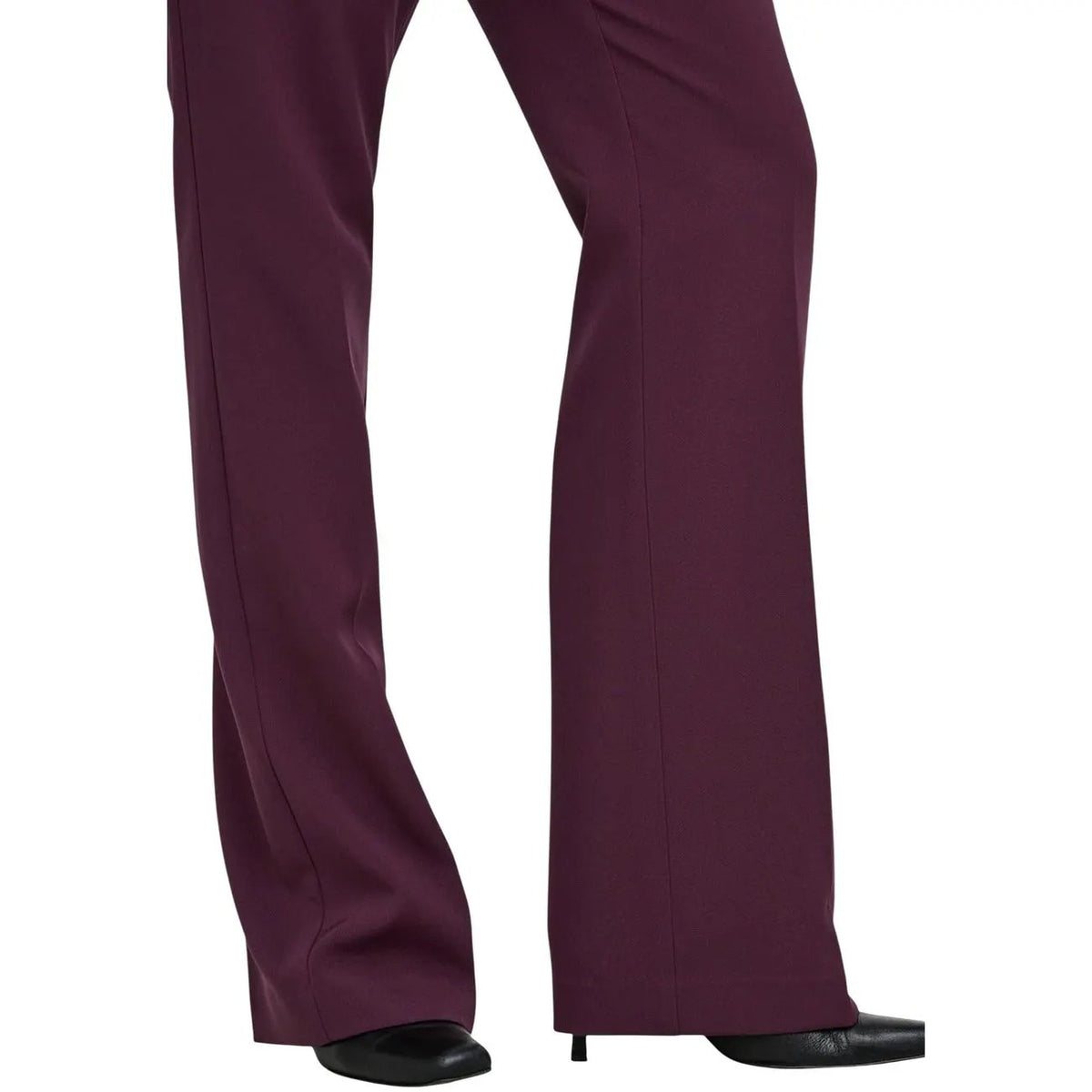 Only Women's Astrid Bordeaux Flared Trousers