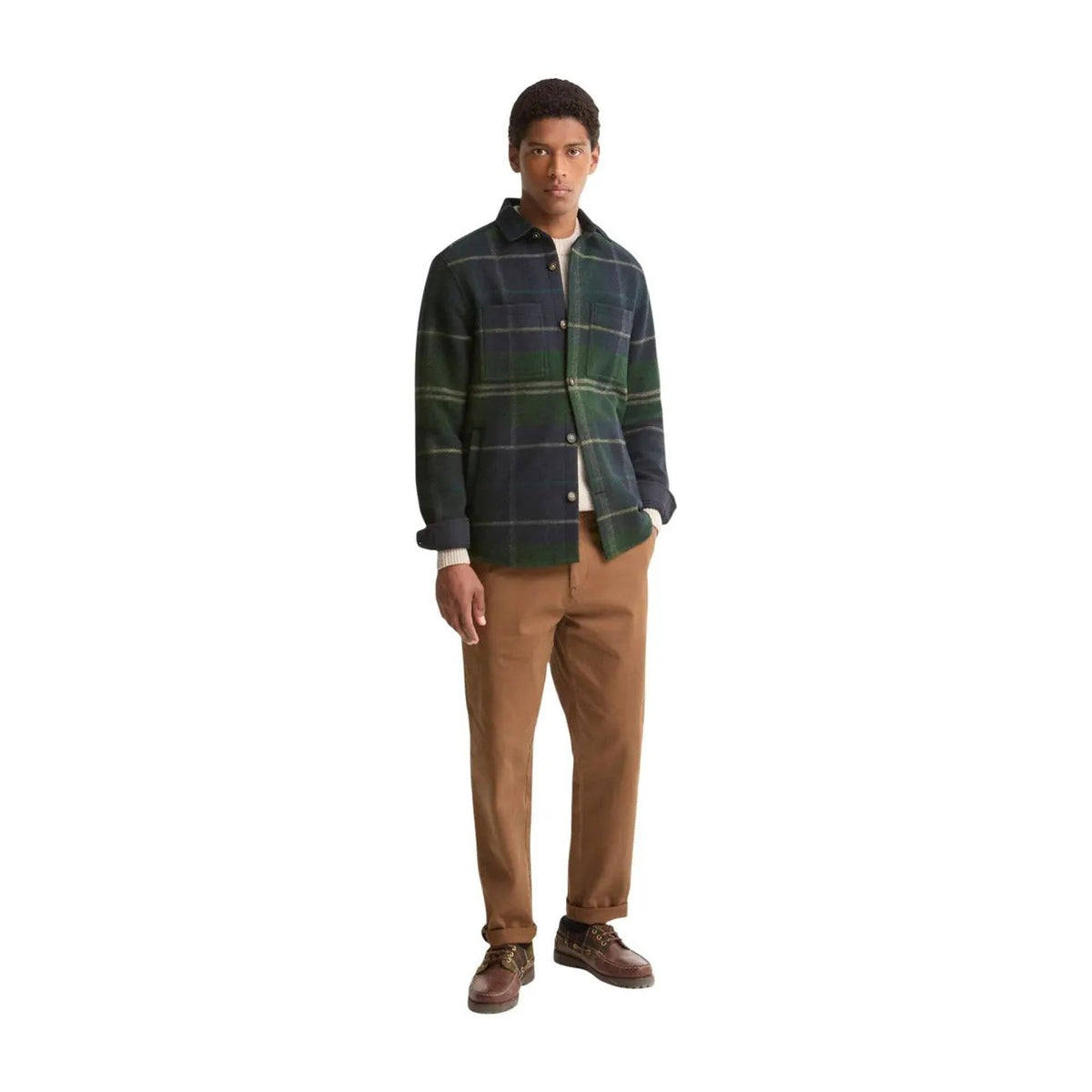 Barbour Men's Woodlane Blue Check Overshirt