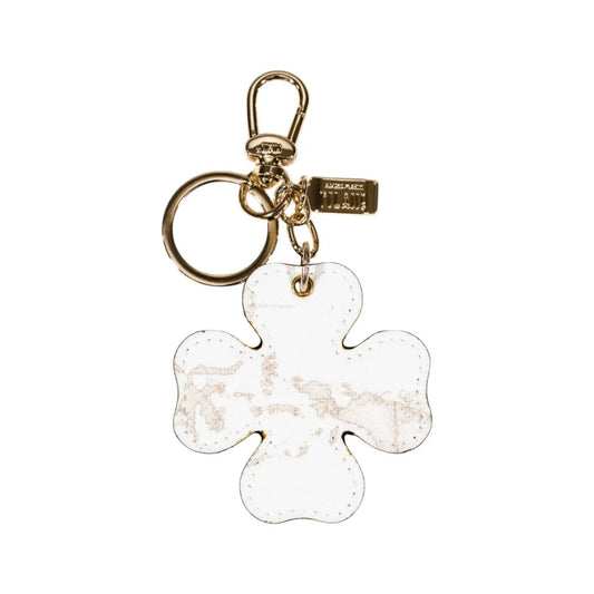 Alviero Martini Prima Classe Women's White Leather Key Ring
