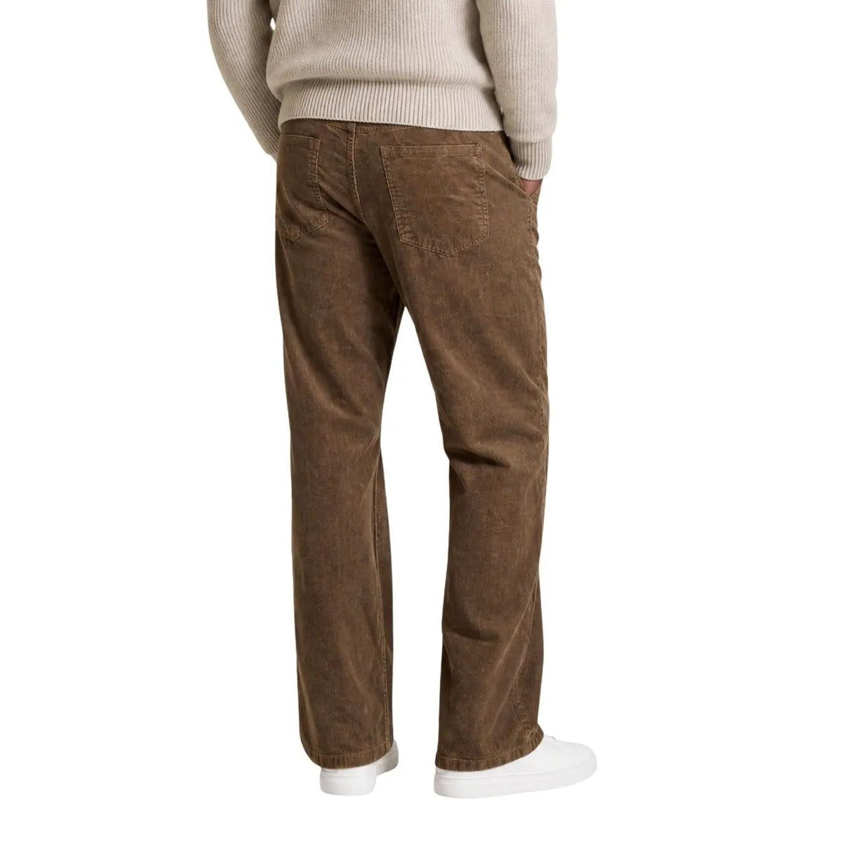 Only & Sons Men's Edge Brown Corduroy Straight Trousers