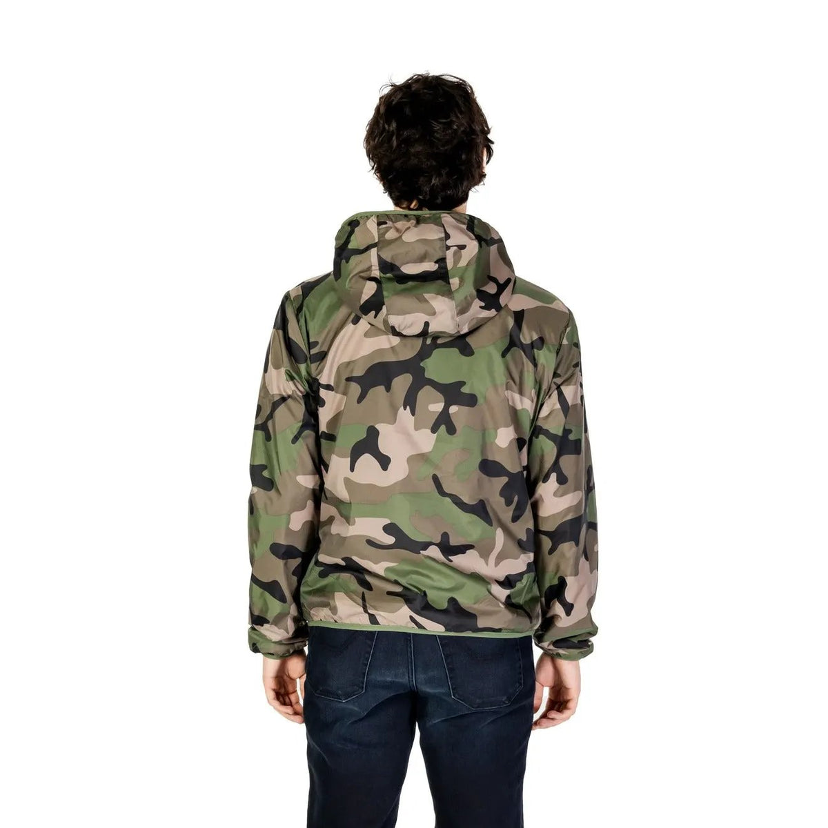 U.S. Polo Assn. Men's Green Nylon Hooded Jacket