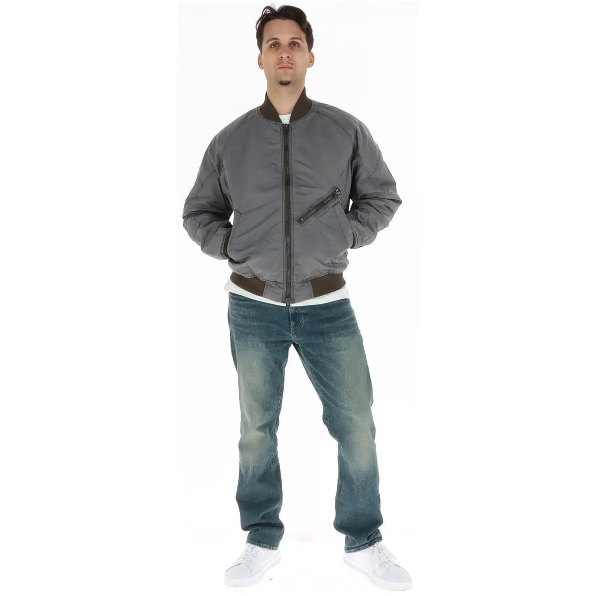 G-Star Men's Grey Zip Jacket