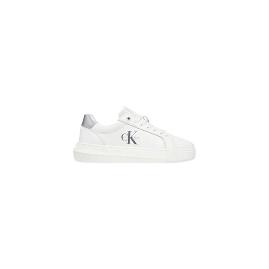 Calvin Klein Jeans Women's White Leather Sneakers